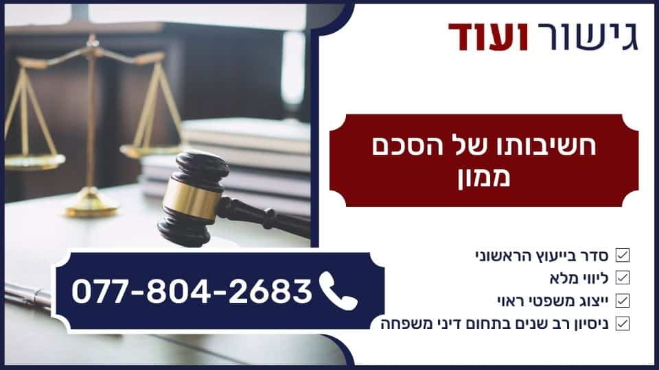 חשיבותו של הסכם ממון
